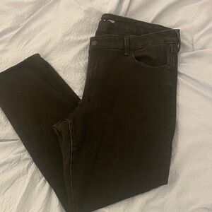 Old Navy Women's Black Straight Leg Mid Rise Jeans